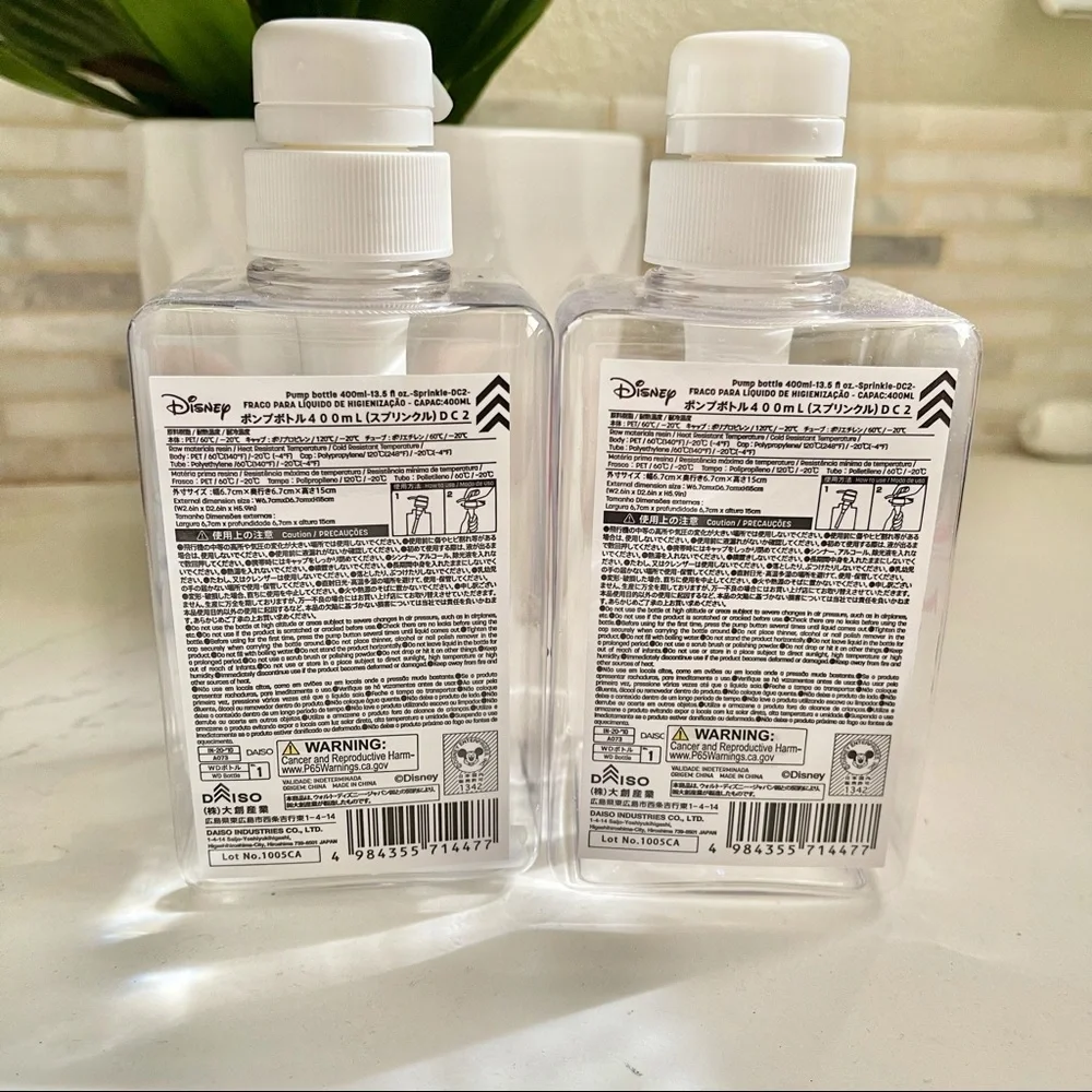 Mickey & Minnie Pump Bottle Set